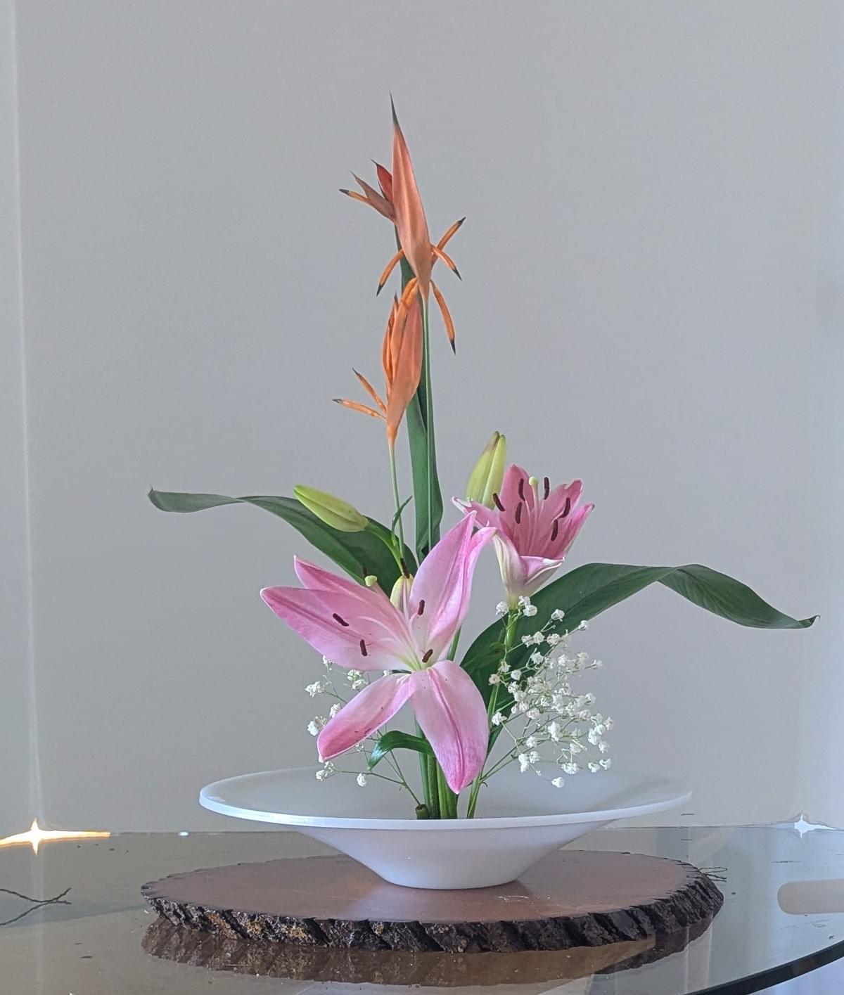 Become part of a vibrant community of Ikebana practitioners across North and Central America. Our platform encourages collaboration, sharing of ideas, and networking opportunities, helping you to connect with like-minded individuals who share your passion for this exquisite art. Community Connections What We Offer Sakura Virtual Ikebana Community is an online-based group dedicated to sharing,
learning, and celebrating the art of Ikebana. Rooted in the principles of beauty, self-
expression, and cultural appreciation, this community connects ikebanists in North and
Central America and beyond through virtual presentations from various Ikebana
schools, and Japanese cultural programs, fostering a welcoming space for beginners
and experienced practitioners alike.