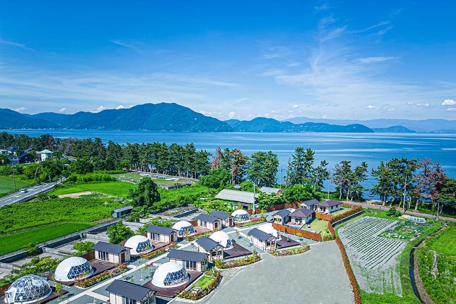 日本全国のおすすめグランピング-GLAMPING VILLAGE滋賀今津浜