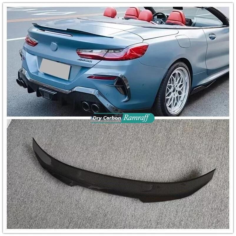 BMW 8 SERIES 840i 2020-2024 DRY CARBON REAR TRUNK SPOILER WING/ALERÓN TRASERO DE MALETERO DE CARBONO