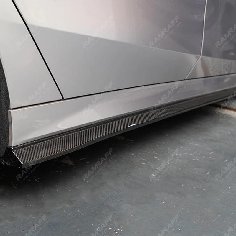 BMW 5 series G60 G68 530 Dry Carbon Front Bumper Lip Splitter And Side Skirt Rear Diffuser Spoiler