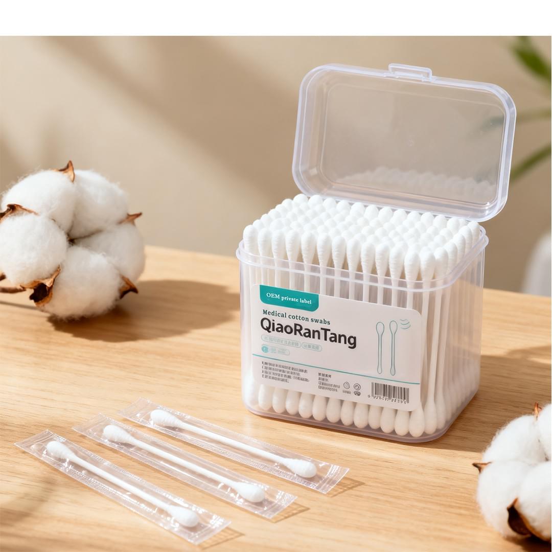 OEM private label Medical cotton swabs