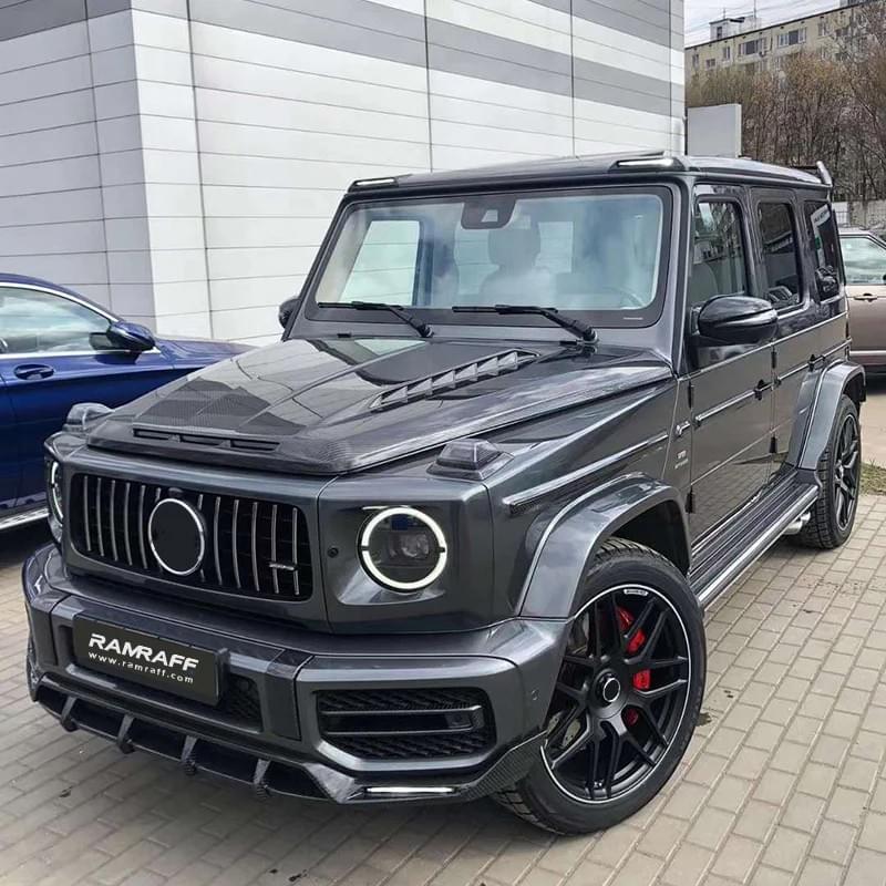 BENZ 2019-UP G500 W464 Dry carbon fiber front lip/Сухая передняя губа из углеродного волокна