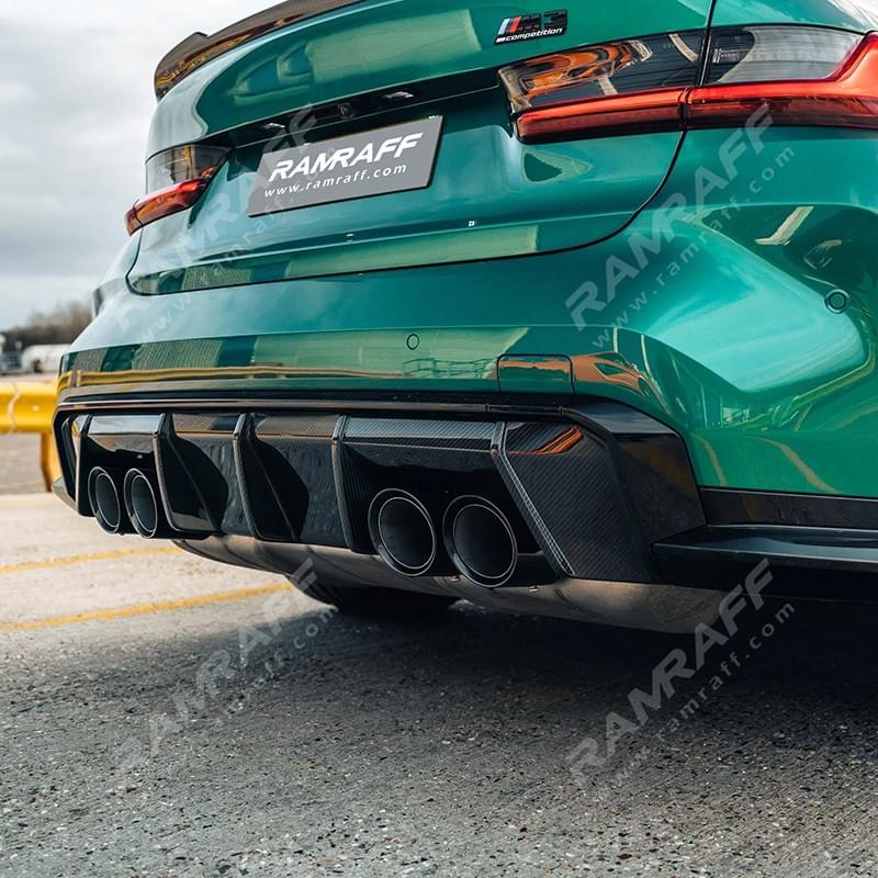 BMW G80 M3 & G82/G83 M4 MP Style Dry Carbon Fiber Rear Lip Diffuser