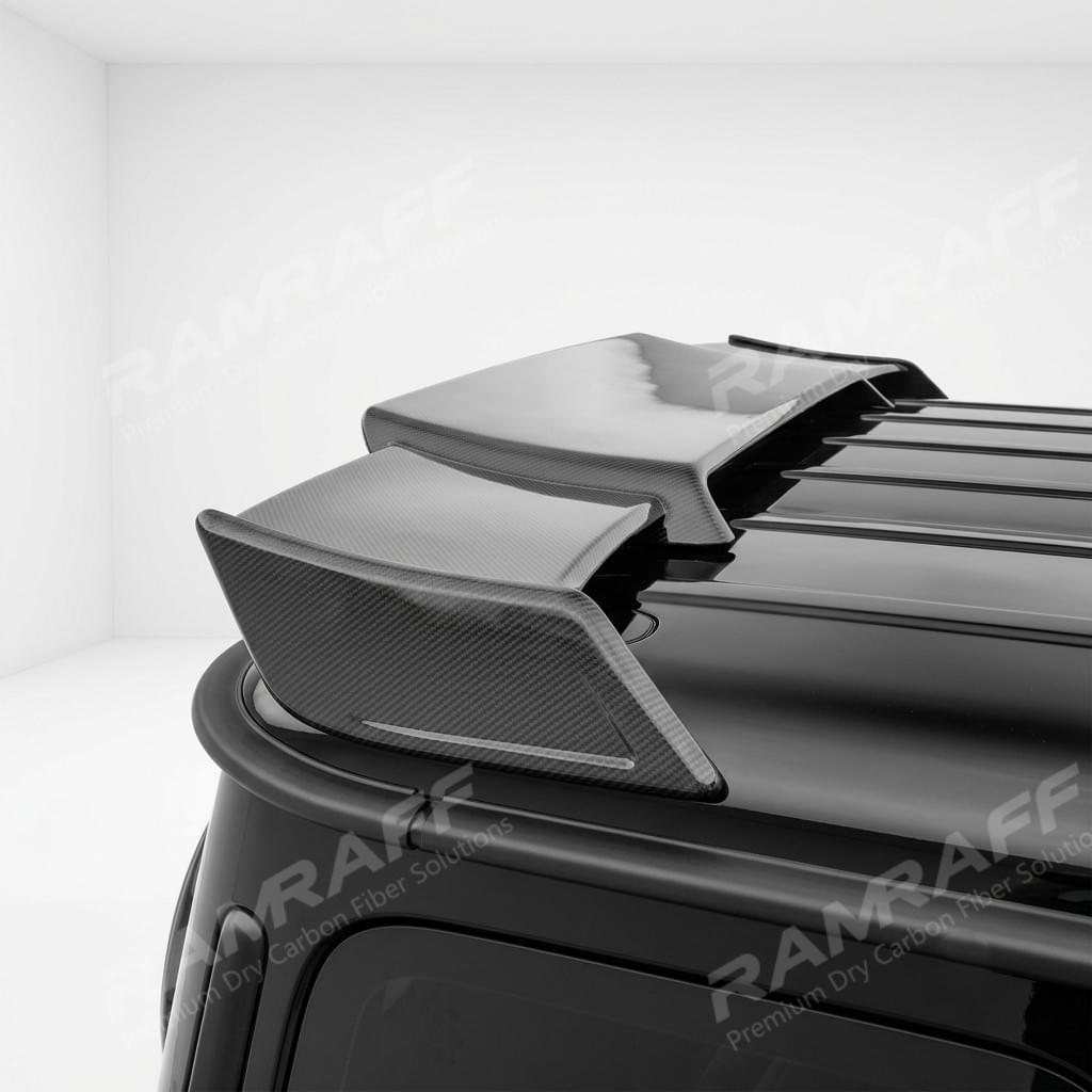 RAMRAFF Prepreg Dry Carbon Fiber Rear Roof Spoiler Wing For Mercedes Benz G Class W463A W464 G63 AMG