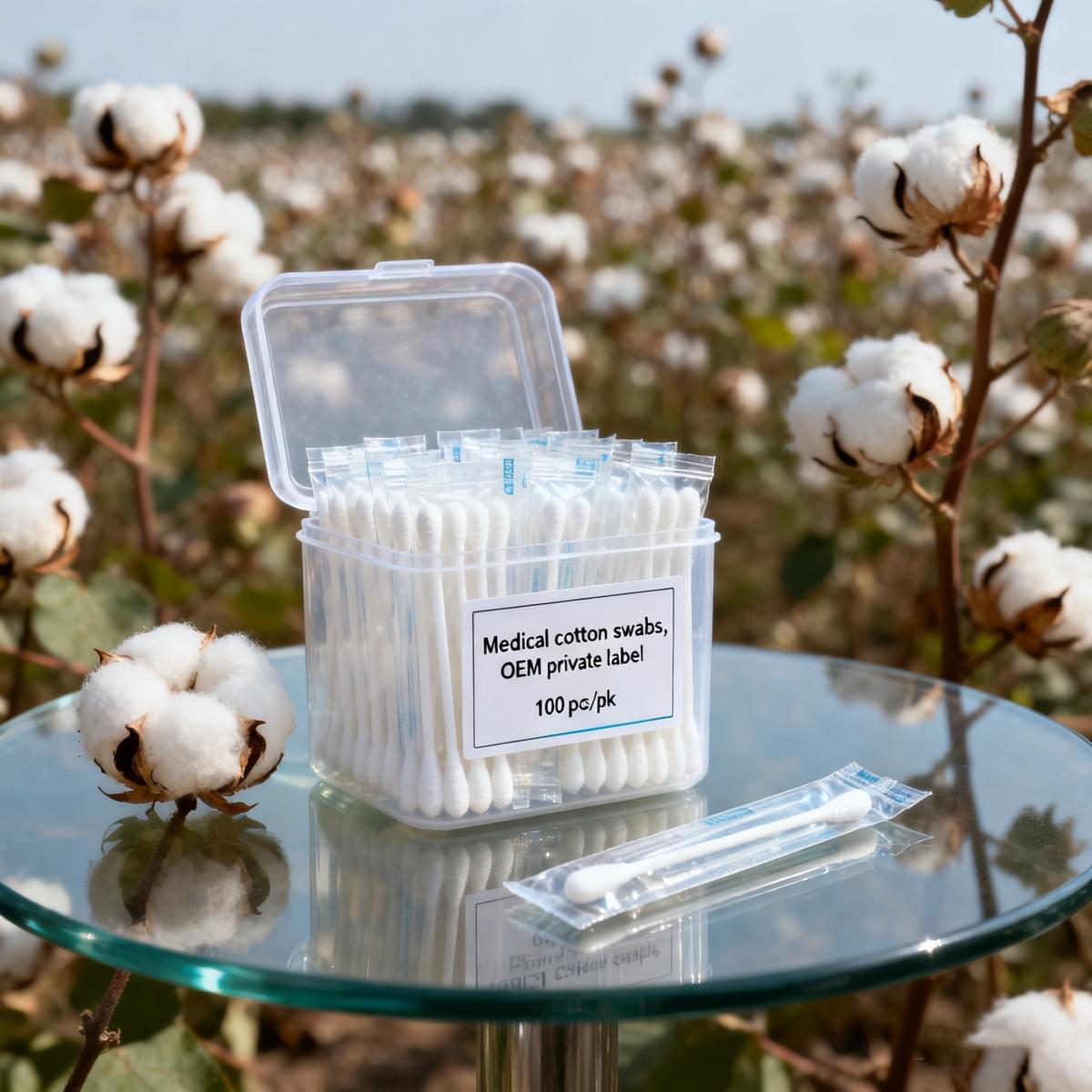 OEM private label Medical cotton swabs