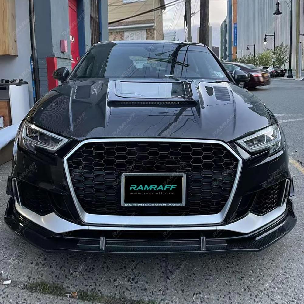 AUDI RS3 Dry carbon fiber hood/Accesorios de modificación del capó de fibra de carbono seco para AUD