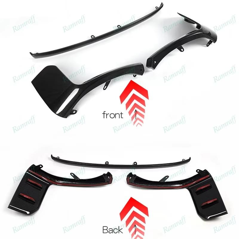 BMW G87 M2 2023 24 MP Style Front Body Kit Real Dry Carbon Car Bumper Spoiler Diffuser Splitter 