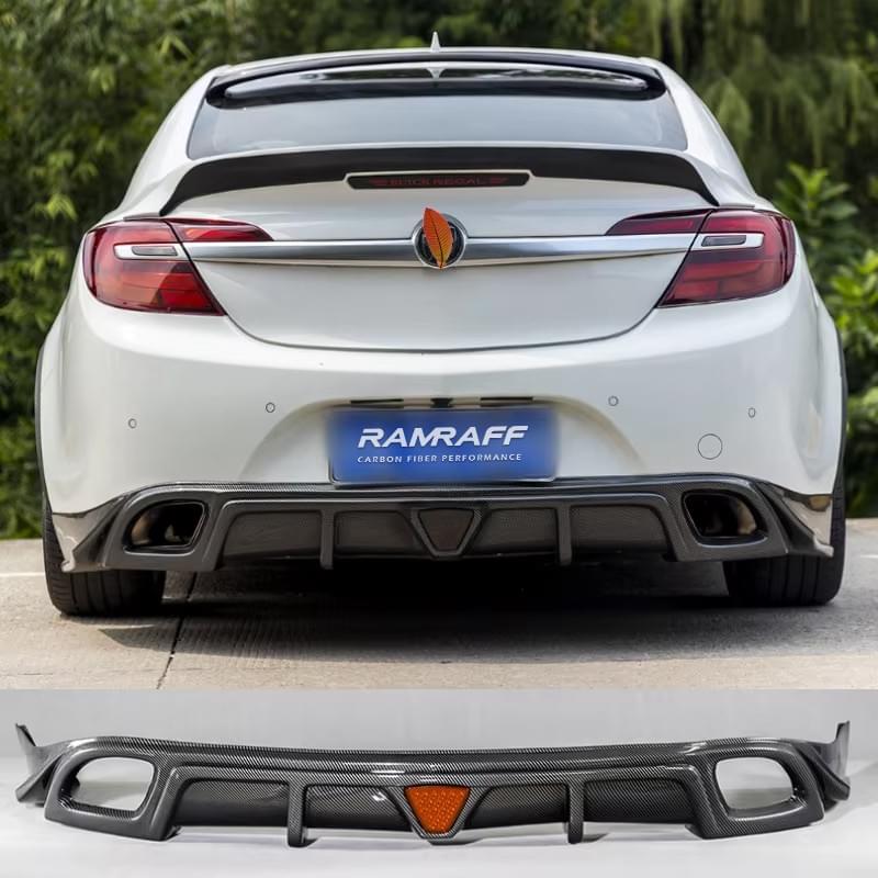 Opel Insignia OPC Rear Diffuser OR Buick Regal GS 2014-2016 Rear Bumper Diffuser Lip Carbon