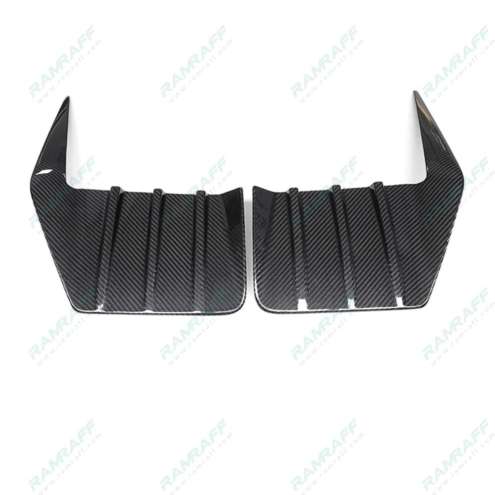 BMW M2 G87 Dry carbon fiber rear bumper trim/Отделка заднего бампера из сухого углеродного волокна