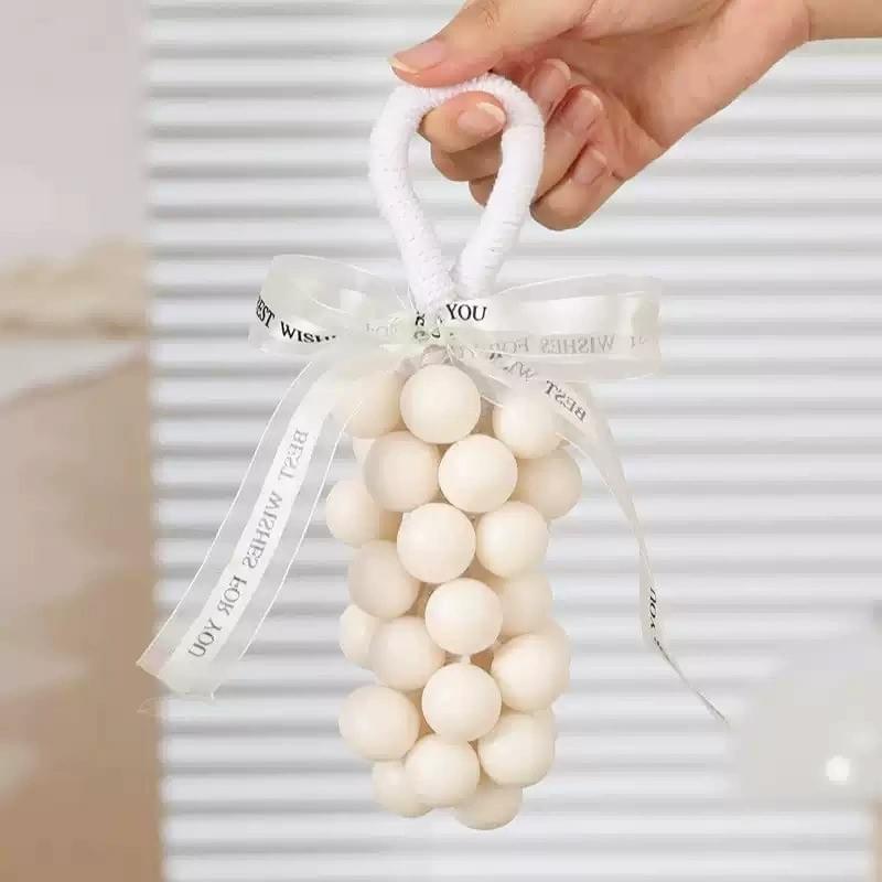 Grape-scented soap, a creative home gift, a bunch of grapes handmade soap, leaves a pleasant fragran