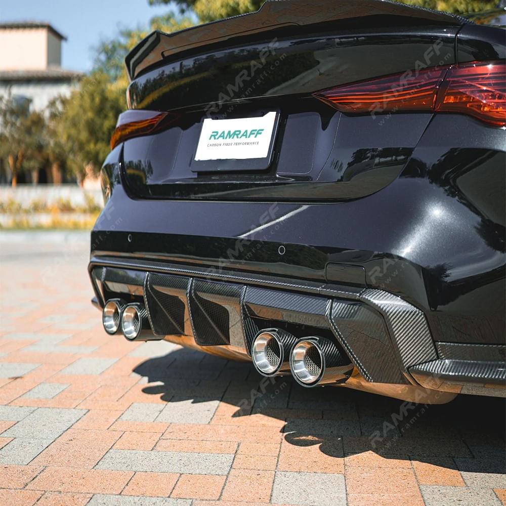 Dry Carbon Fiber Rear Lip Spoiler Frame for BMW M3 G80 M4 G82 2021+