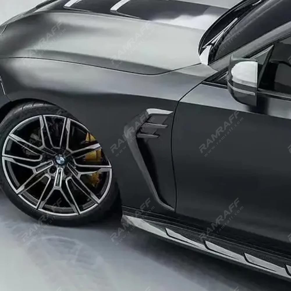 BMW M3/M4 G80/G82 Dry carbon fiber AC fender air knife/Воздушный нож для крыла из сухого углеродного