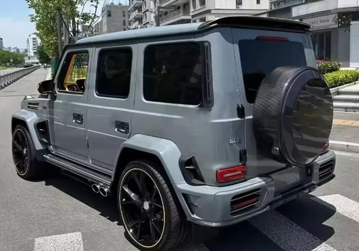 Mercedes-Benz-G-Class W463 G464 G500 2019-UP Dry Carbon Spare Tire Ring Trim Cover Accesorios