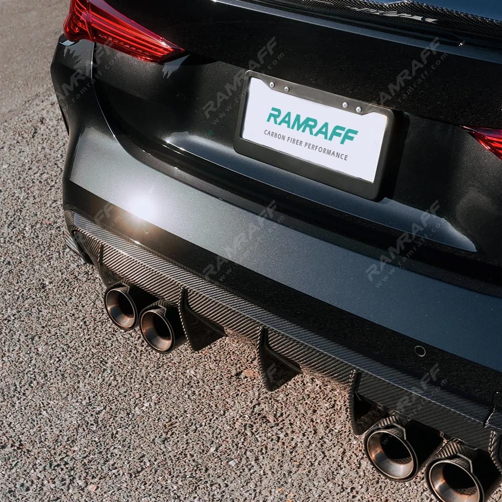 Dry Carbon Fiber Rear Lip Spoiler Frame for BMW M3 G80 M4 G82 2021+
