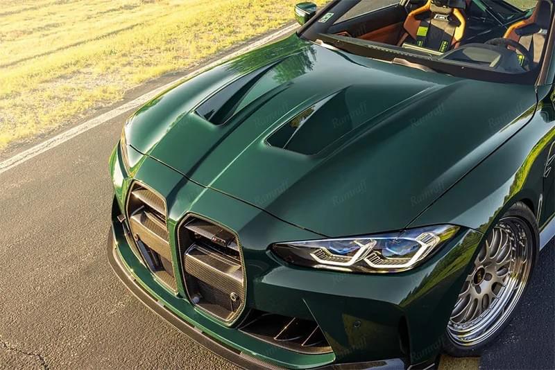 BMW M3/M4 G80/G82 ramraff Dry carbon fiber grille ST Style medium grill 