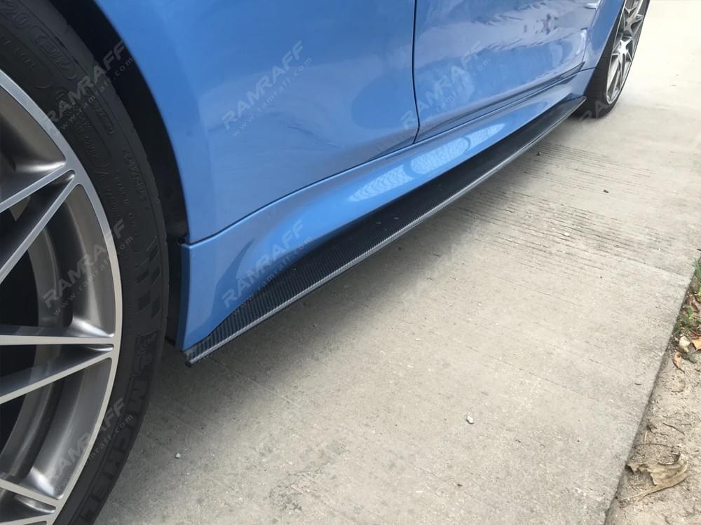 BMW M3/M4 F80/F82 Dry Carbon Fiber MP Side Skirt/ Боковые юбки из сухого карбона