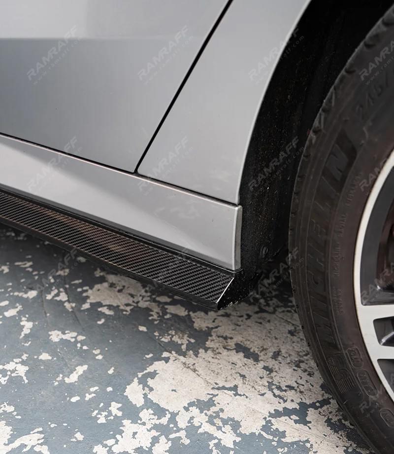 BMW 5 series G60 G68 530 Dry Carbon Front Bumper Lip Splitter And Side Skirt Rear Diffuser Spoiler