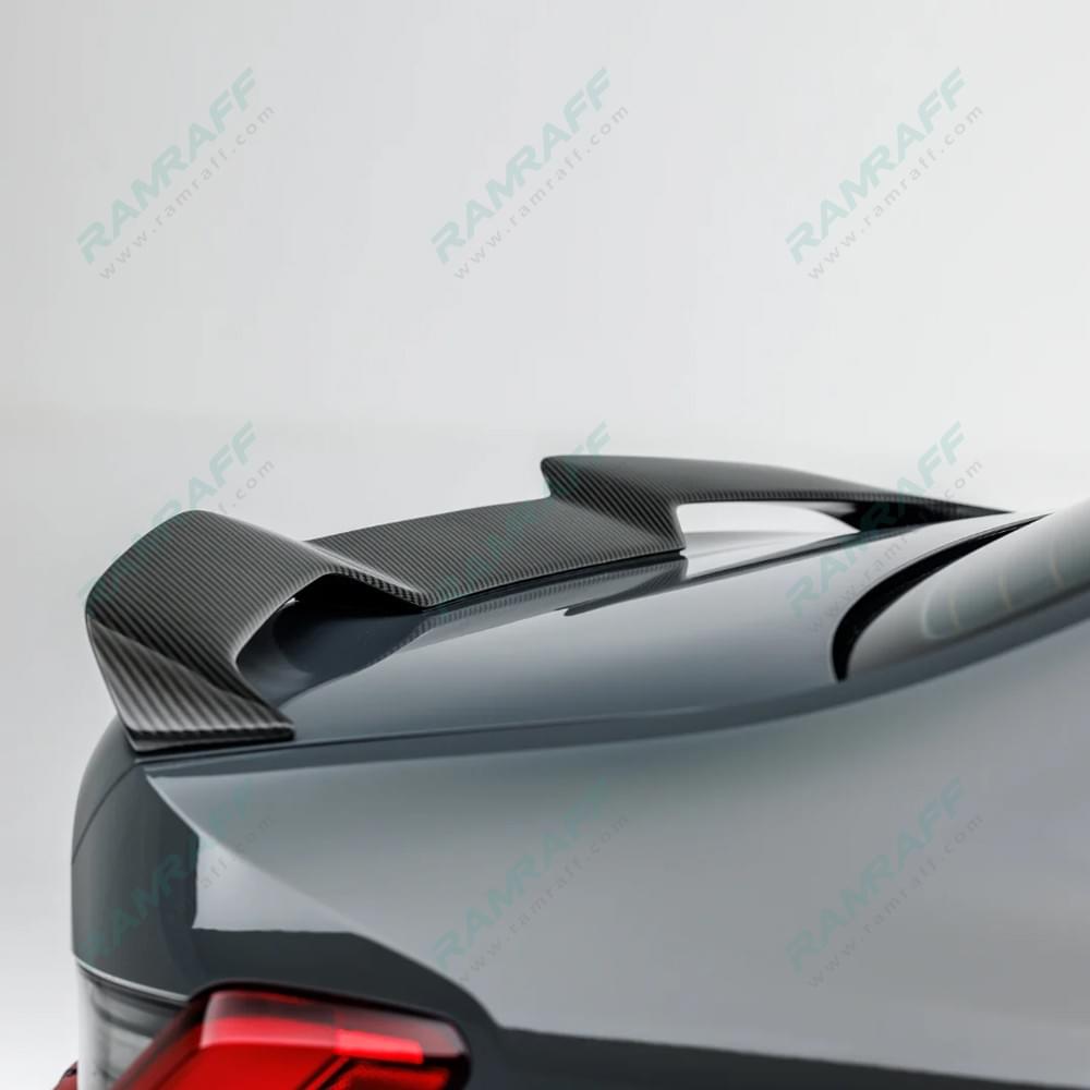 Dry Carbon V Style Rear Trunk Tail Wing Fins for BMW M3 G80 M4 G82 G83 2021+