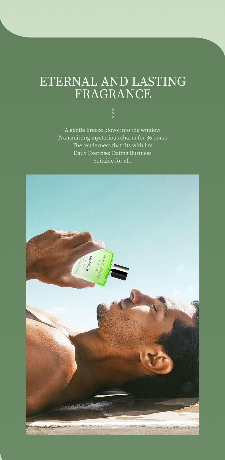 Popular Men's Perfume Custom Floral Fresh Cologne Marine Fragrance OEM/ODM Private Label