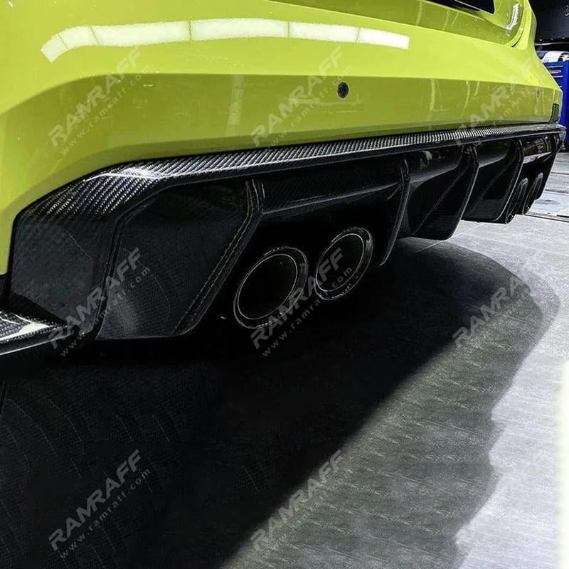 BMW G80 M3 & G82/G83 M4 MP Style Dry Carbon Fiber Rear Lip Diffuser
