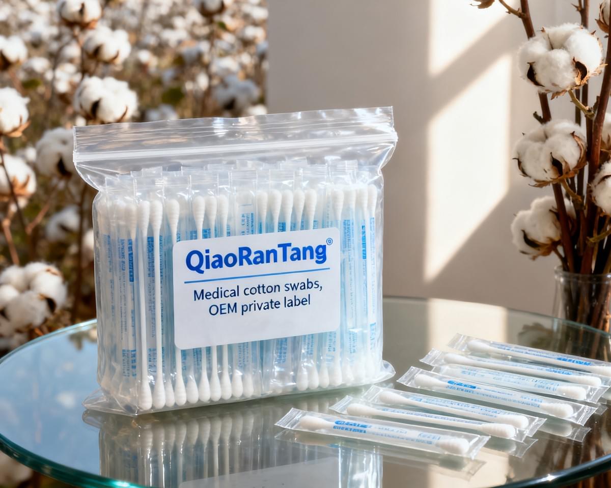OEM private label Medical cotton swabs