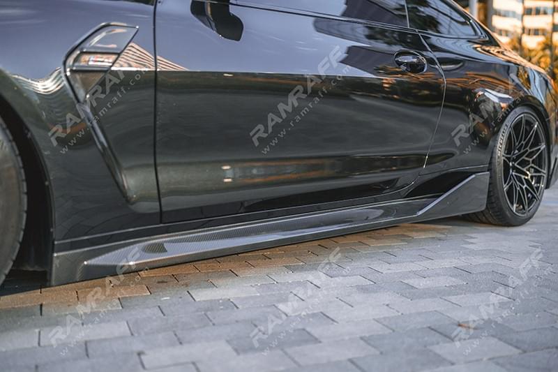 BMW M3/M4 G80/G82/G83 Dry Carbon Fiber MP Style Side Skirt