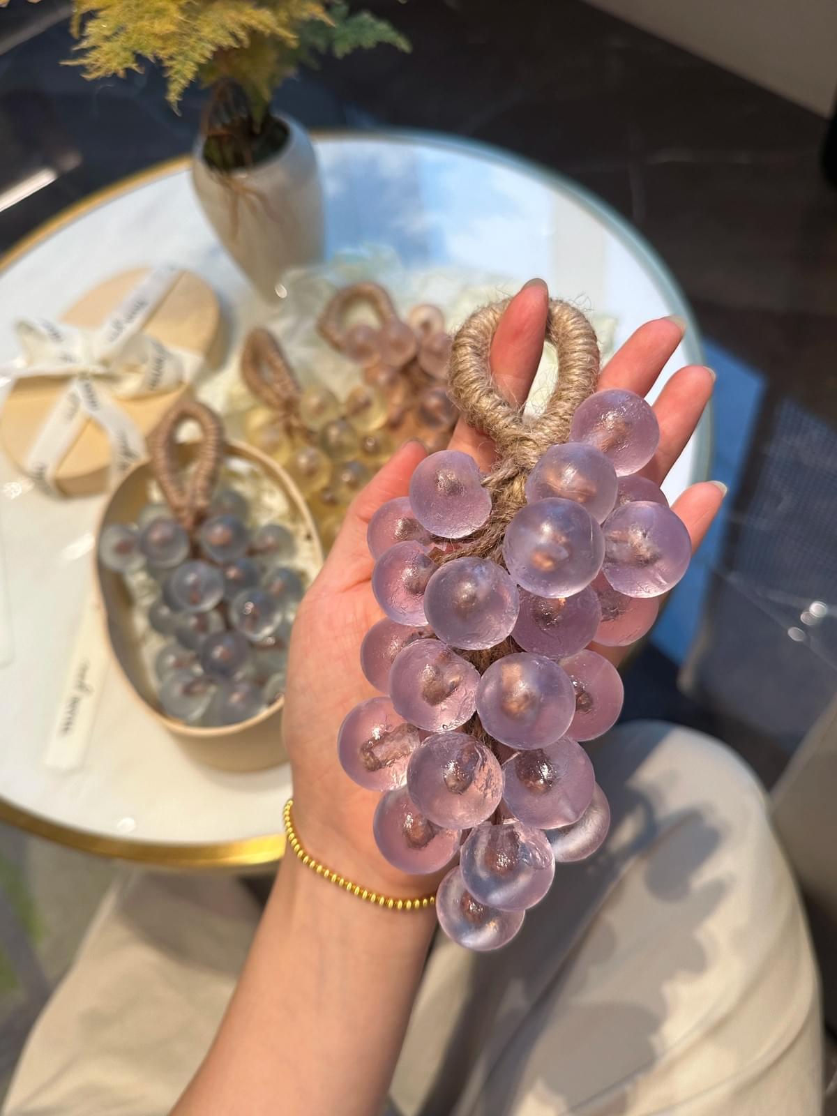 Crystal Grape Soap Gift Box, Handmade Soap, Scented Grape Bundle, Essential Oil Soap