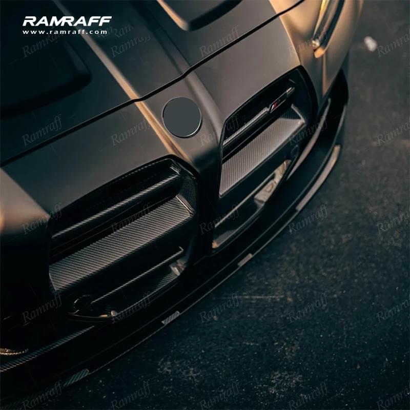 BMW M3/M4 G80/G82 ramraff Dry carbon fiber grille ST Style medium grill 