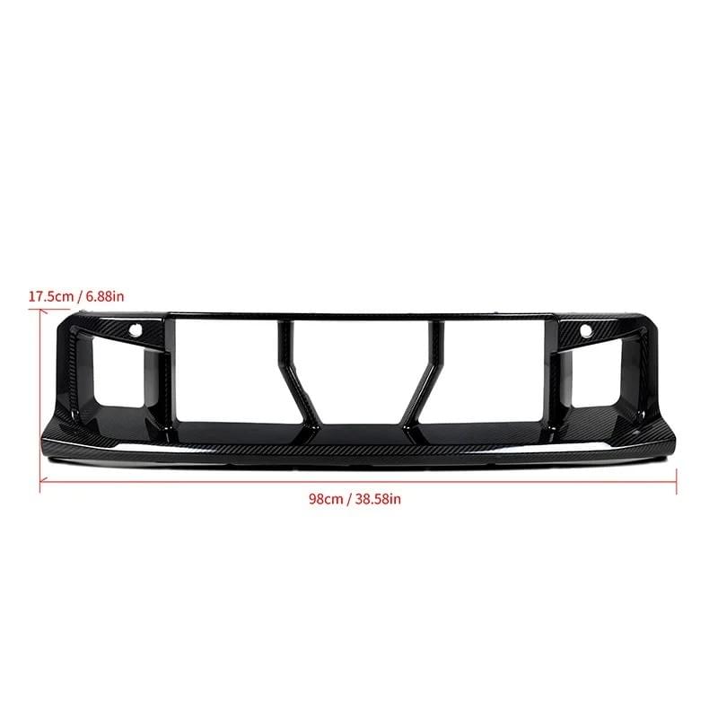 BMW M2 G87 Dry Carbon Fiber Lower Front Grille Mesh | Performance Aero Bumper Trim Upgrade RAMRAFF