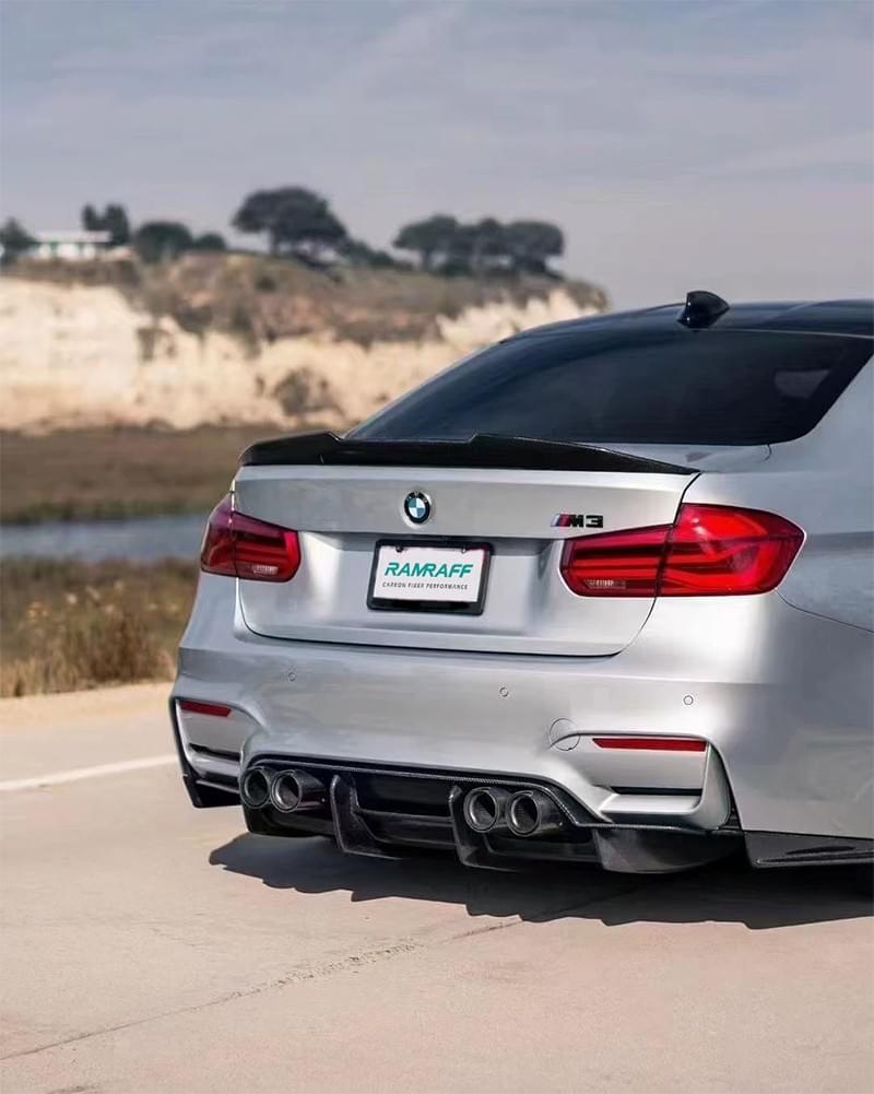 BMW M4 F32 PSM carbon fiber rear wing spoiler
