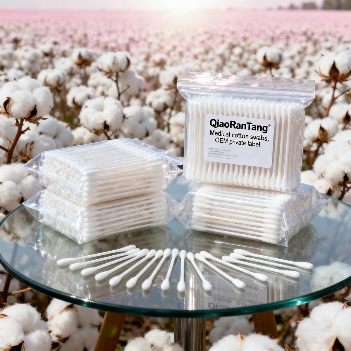 OEM private label Medical cotton swabs