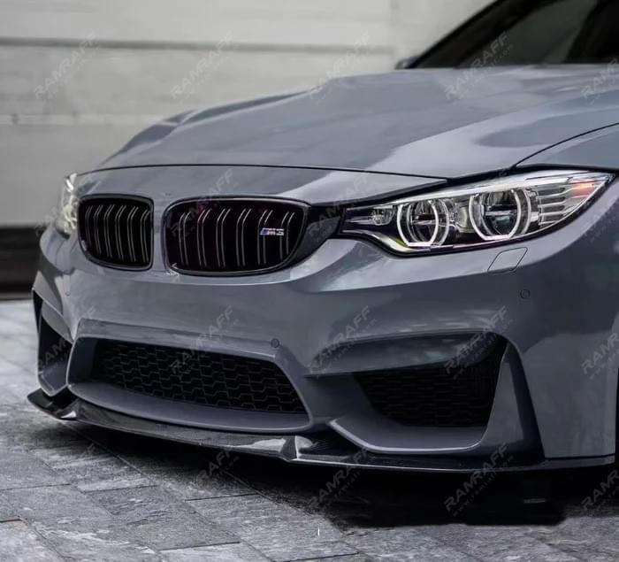 BMW M3/M4 F80/F82 Dry carbon fiber CS front lip/Сухой карбоновый передний бампер CS