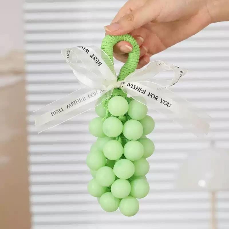 Grape-scented soap, a creative home gift, a bunch of grapes handmade soap, leaves a pleasant fragran