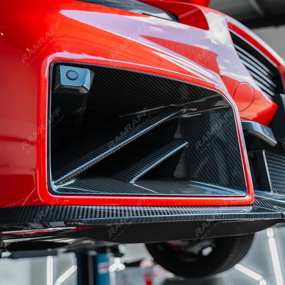 BMW M2 G87 Carbon Fiber Front Bumper Air Inlet/Entrada de aire del parachoques delantero de carbono 