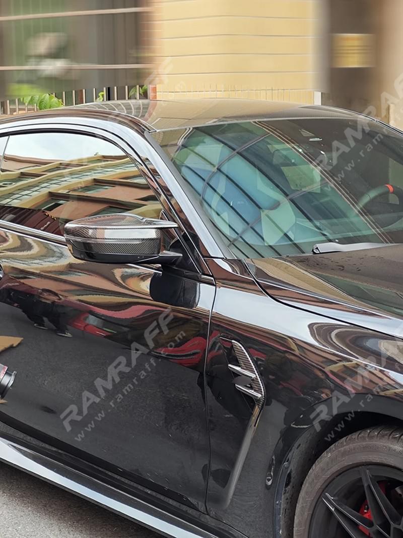 BMW M3/M4 G80/G82 Dry carbon fiber Side Badges Fender Air Knife