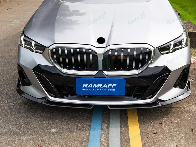 BMW 5 series G60 G68 530 Dry Carbon Front Bumper Lip Splitter And Side Skirt Rear Diffuser Spoiler