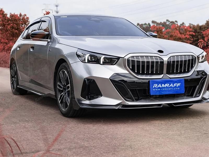 BMW 5 series G60 G68 530 Dry Carbon Front Bumper Lip Splitter And Side Skirt Rear Diffuser Spoiler