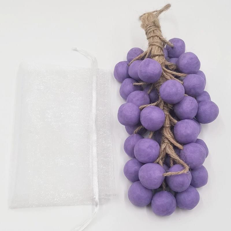 Grape Soap - Cold Process Soap for Facial and Body Wash, Handmade Milled Soap, Deep Cleansing