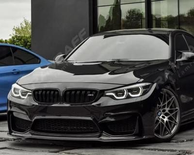 BMW M3/M4 F80/F82 Dry Carbon Fiber V Front Lip/из сухого карбона V-образной формы