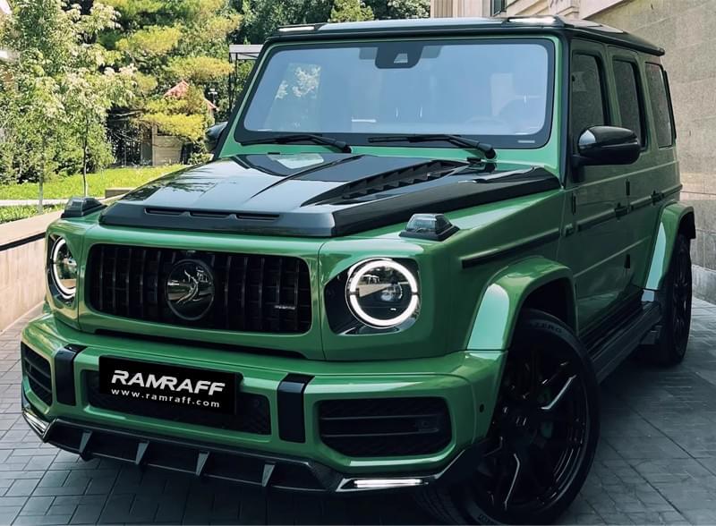 BENZ 2019-UP G500 W464 Dry carbon fiber front lip/Сухая передняя губа из углеродного волокна