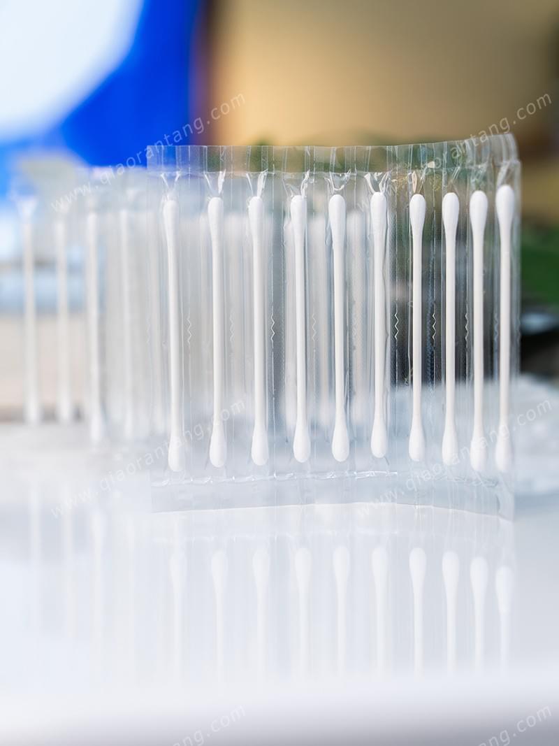 Cotton Swab Individually Wrapped, 200 Count Natural Cotton Buds, Double Tipped Cotton Tips for Ear