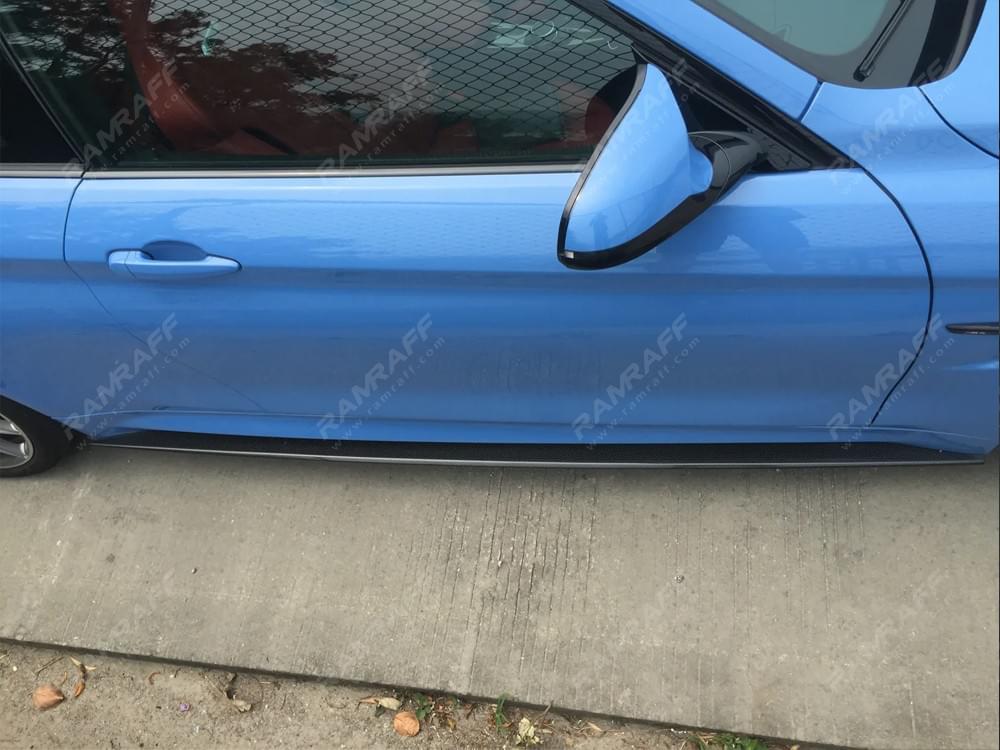BMW M3/M4 F80/F82 Dry Carbon Fiber MP Side Skirt/ Боковые юбки из сухого карбона