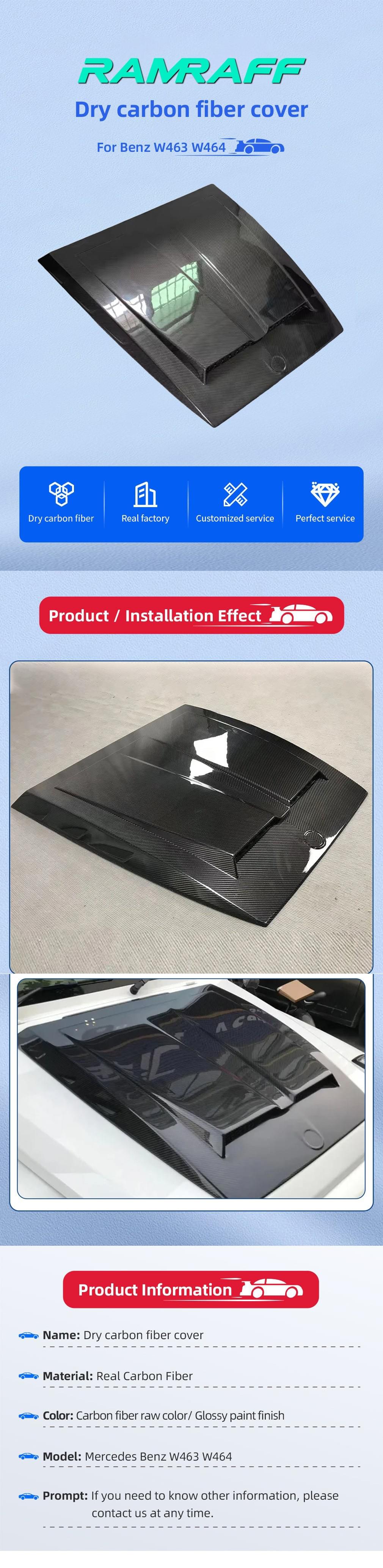 BENZ G500 W463/W464 Dry carbon fiber hood/Капот из сухого углеродного волокна BENZ G500 W463/W464