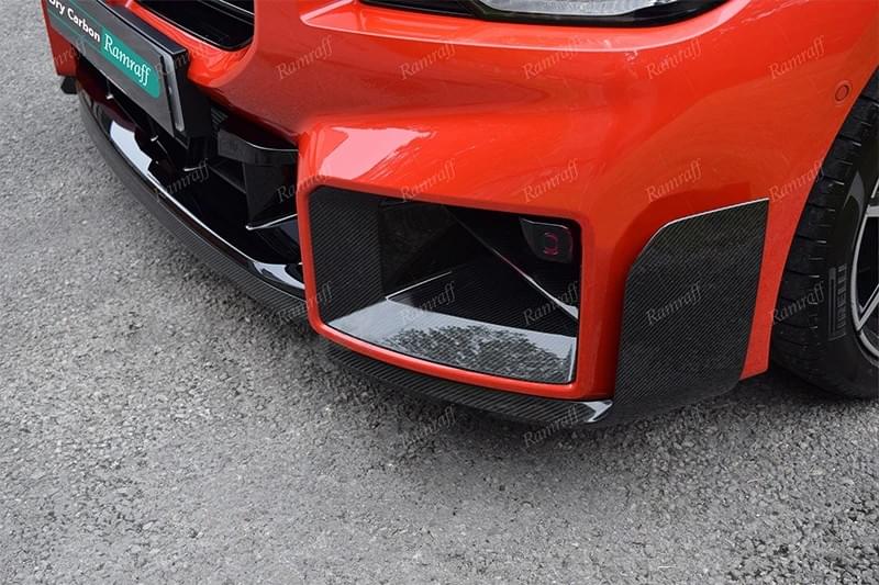 BMW G87 M2 2023 24 MP Style Front Body Kit Real Dry Carbon Car Bumper Spoiler Diffuser Splitter 
