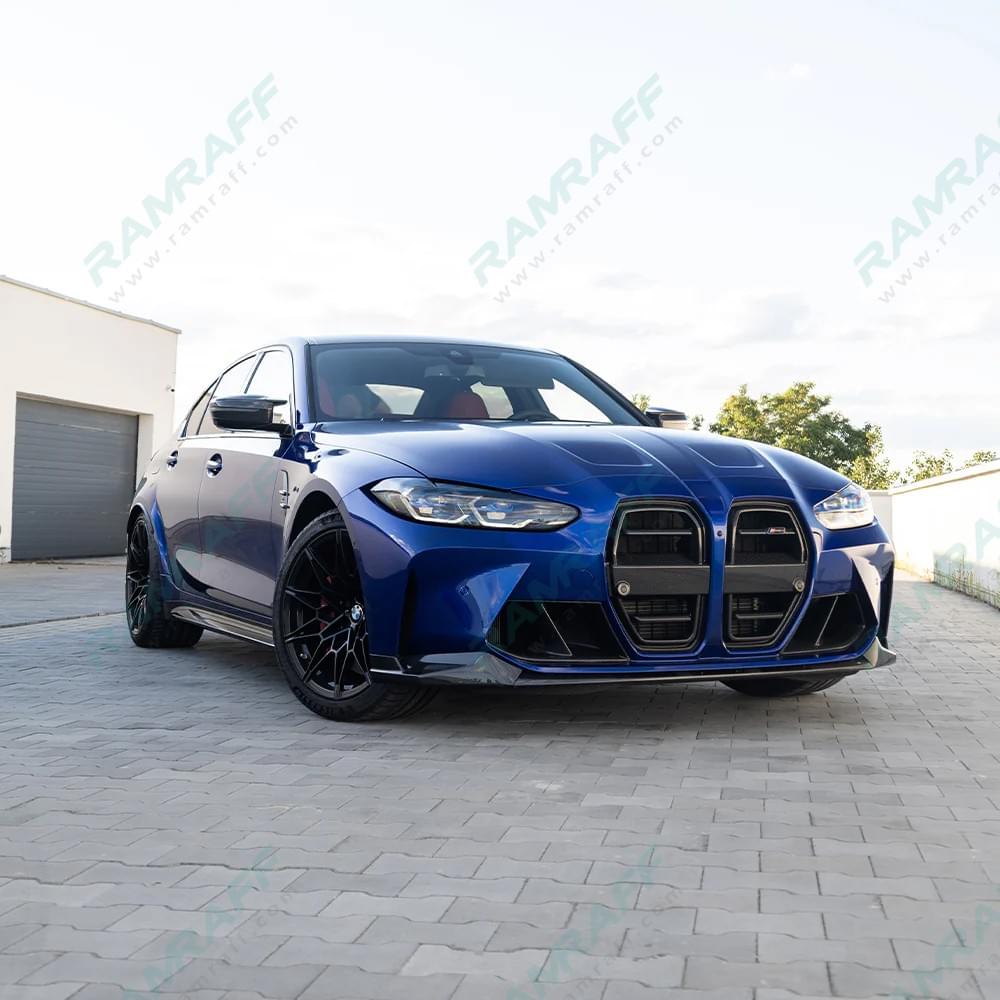 For BMW G80 M3 G82 G83 M4 2021+ Dry Carbon Fibre Front Bumper Air Inlet Grille Decoration Air Vents 