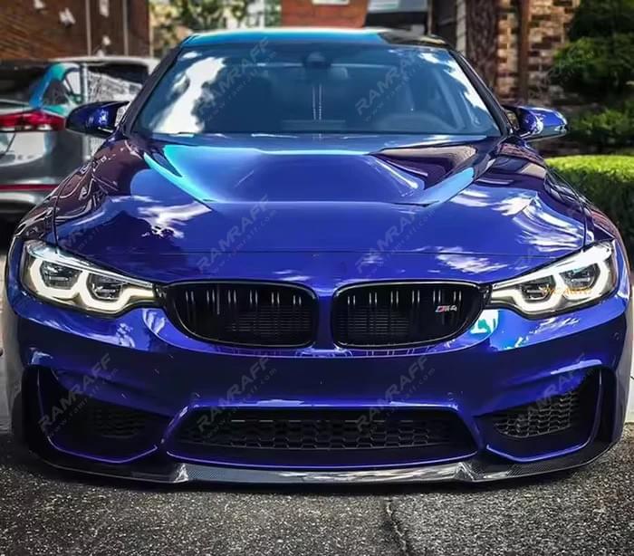 BMW M3/M4 F80/F82 Dry carbon fiber CS front lip/Сухой карбоновый передний бампер CS