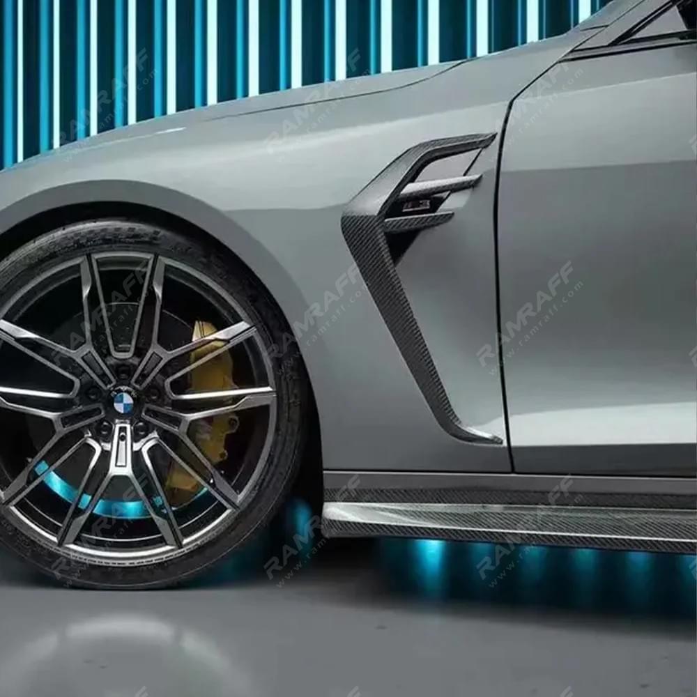 BMW M3/M4 G80/G82 Dry carbon fiber AC fender air knife/Воздушный нож для крыла из сухого углеродного