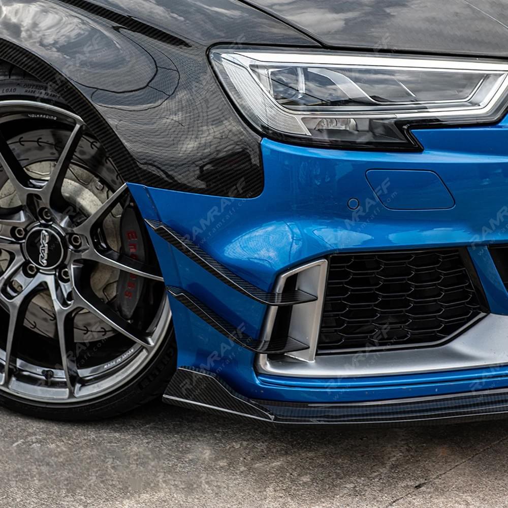 AUDI RS3 Dry carbon fiber air knife/Accesorios de molduras exteriores de fibra de carbono seca para 