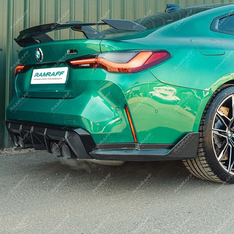 BMW M3/M4 G80/G82 Dry carbon MP rear wrap angle spoiler