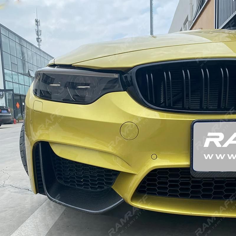 BMW M3/M4 F80/F82 Dry carbon Fiber MP front lip wrap angle/из сухого углеродного волокна MP